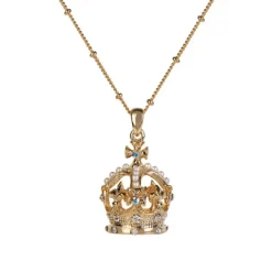 Royal Collection Shop Gold Crown Necklace* Necklaces