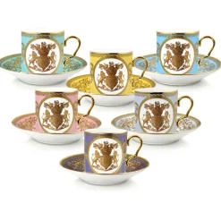 Royal Collection Shop Lustre Pastel Coffee Cup And Saucer Set* Cups & Saucers