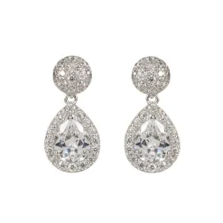 Royal Collection Shop Silver Drop Teardrop Earrings* Earrings