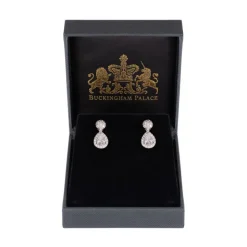 Royal Collection Shop Silver Drop Teardrop Earrings* Earrings