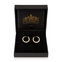 Royal Collection Shop White Pearl Hoop Earrings* Earrings